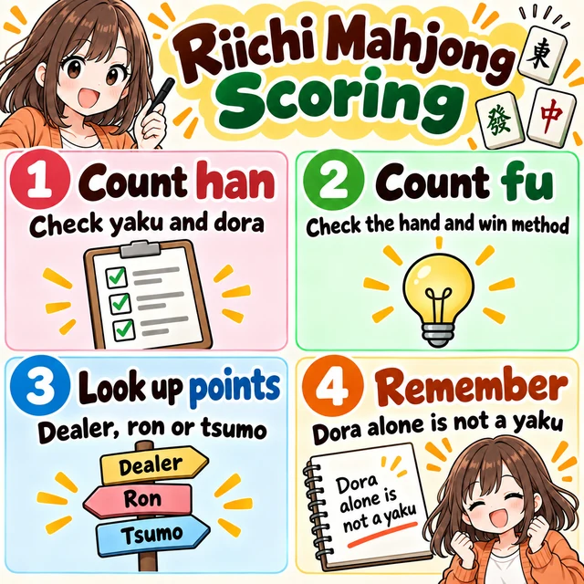 Illustrated guide to calculating mahjong scores