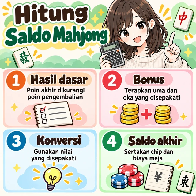 Cara menghitung untung rugi mahjong: ilustrasi