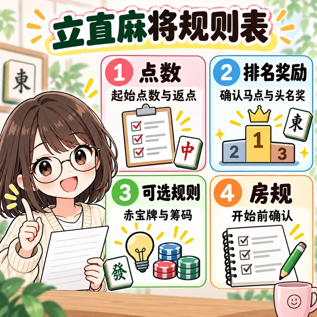麻将规则表模板图解